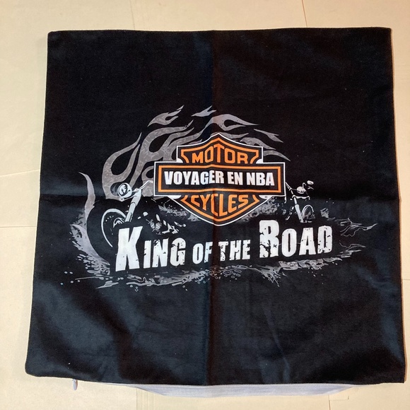 Other - Harley Davidson “King Of The Road Pillow Case Cover 18”x18”
